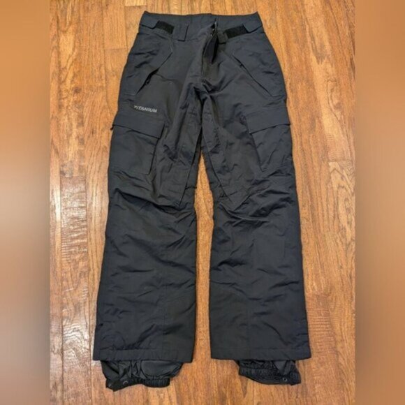 Columbia Titanium waterproof Snow pants, black Men's size Medium - Picture 4 of 9
